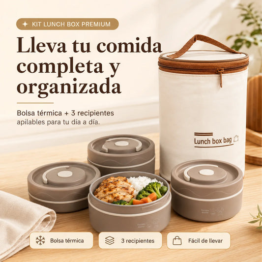 Lunch Box - Kit Loncheras Premium (3 Niveles)
