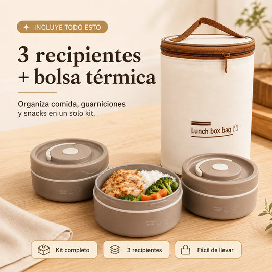 Lunch Box - Kit Loncheras Premium (3 Niveles)