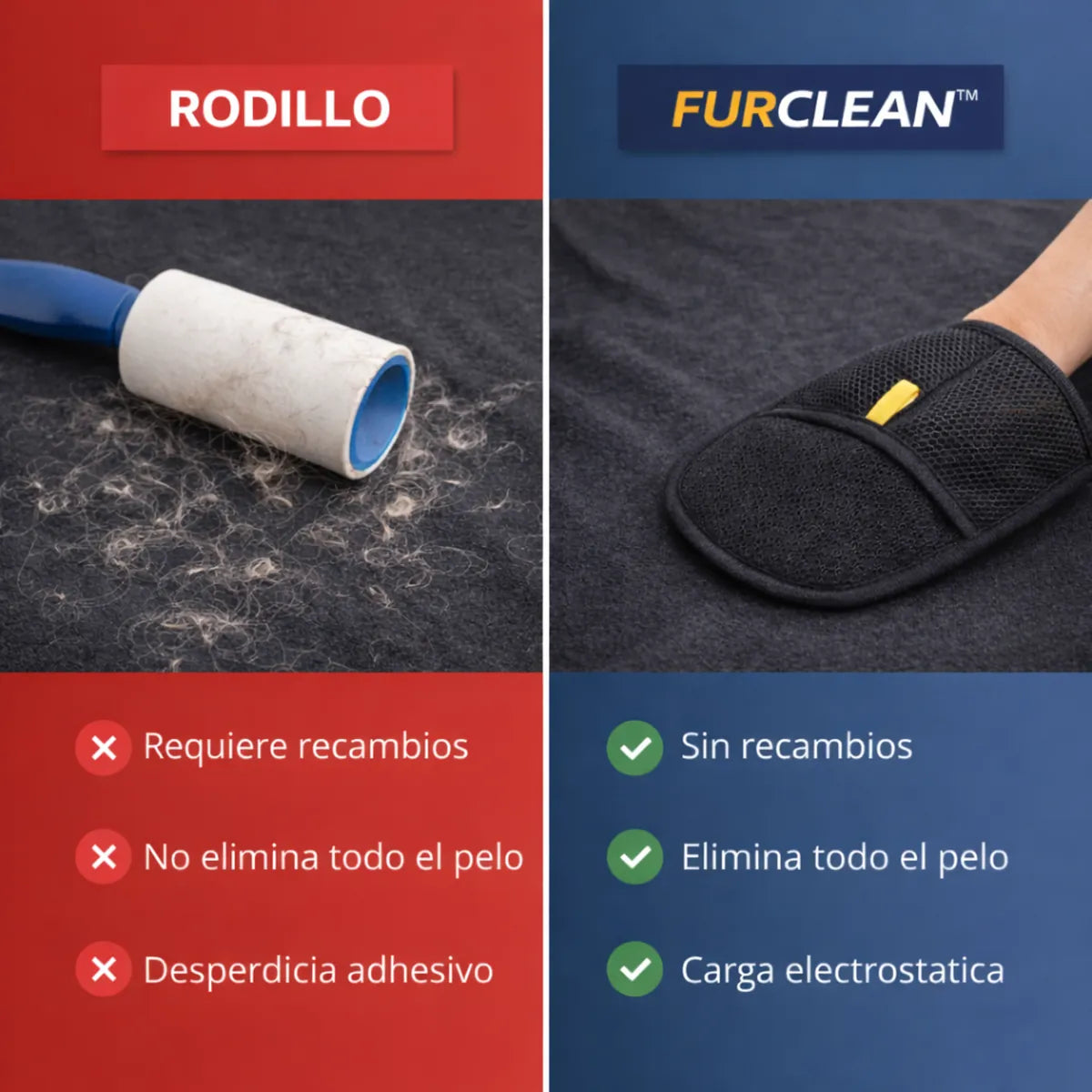 FURCLEAN™ – Elimina el Pelo de Mascotas en Segundos